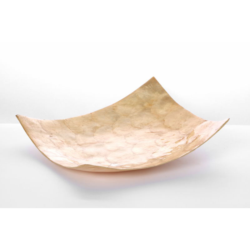 szögletes halpikkely tál barack 25x25cm