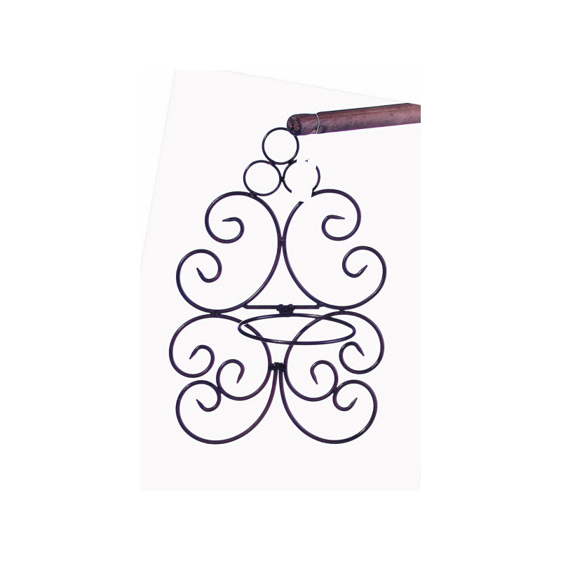 kovácsoltvas fali virágtartó