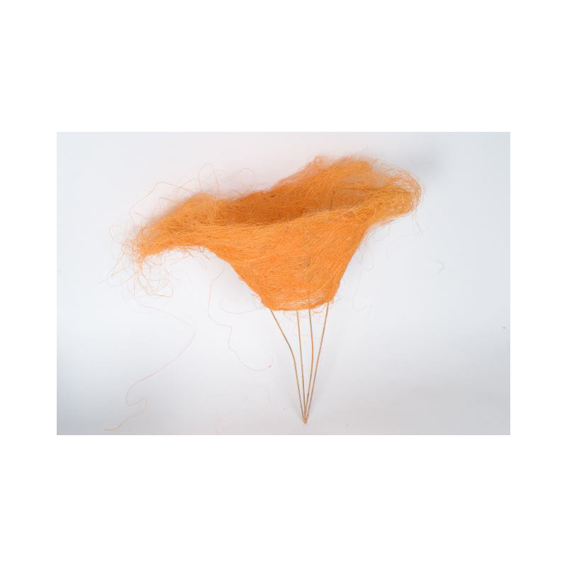 ovális szizál csokortartó narancs 30cm