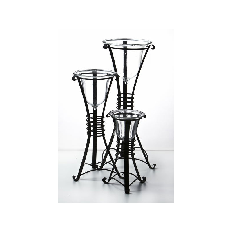 kov&aacute;csoltvas &aacute;llv&aacute;ny szett &uuml;veggel 3db/szett +&uuml;veg 3db szett