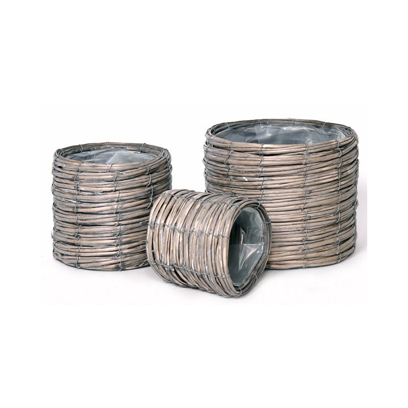 fonott nola kaspó szett 24x19 cm kiszerelés: 3db/szett