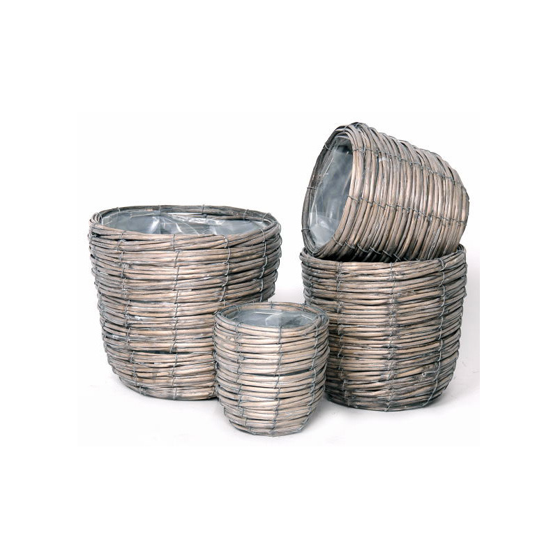 fonott nola kaspó szett 26x23 cm kiszerelés: 4db/szett