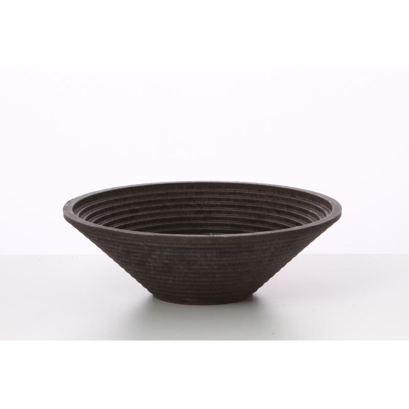 bordás műanyag tál barna 25,2x8,4 cm