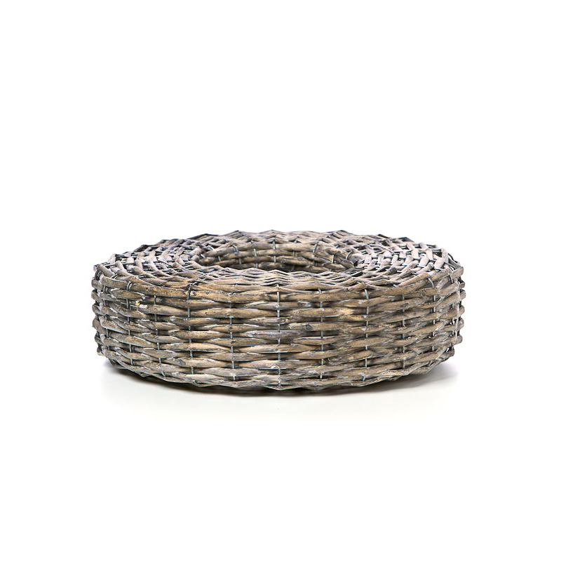 hasított vessző ültető tál szürke 35x9cm