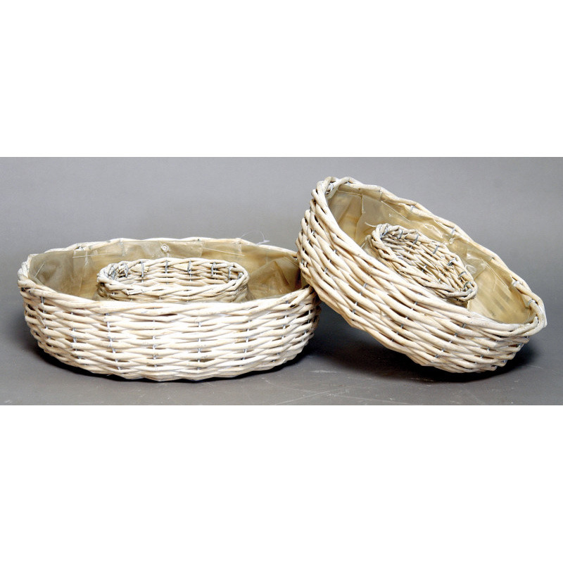 gyűrű alak&uacute; has&iacute;tott vessző t&aacute;l szett feh&eacute;r 35x10cm S/2