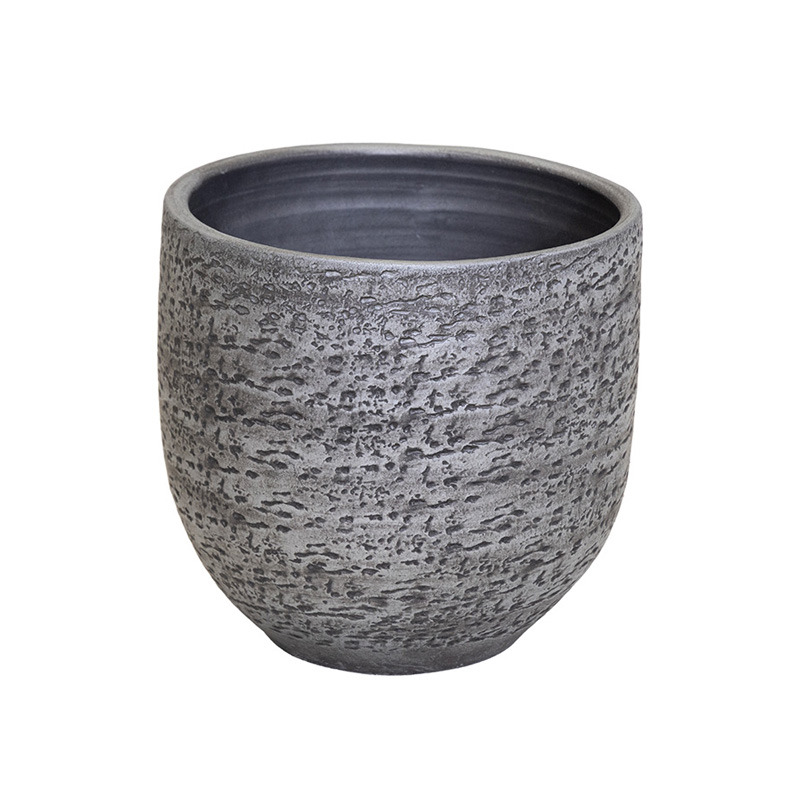 Puro kerámia kaspó ezüst 29x27cm