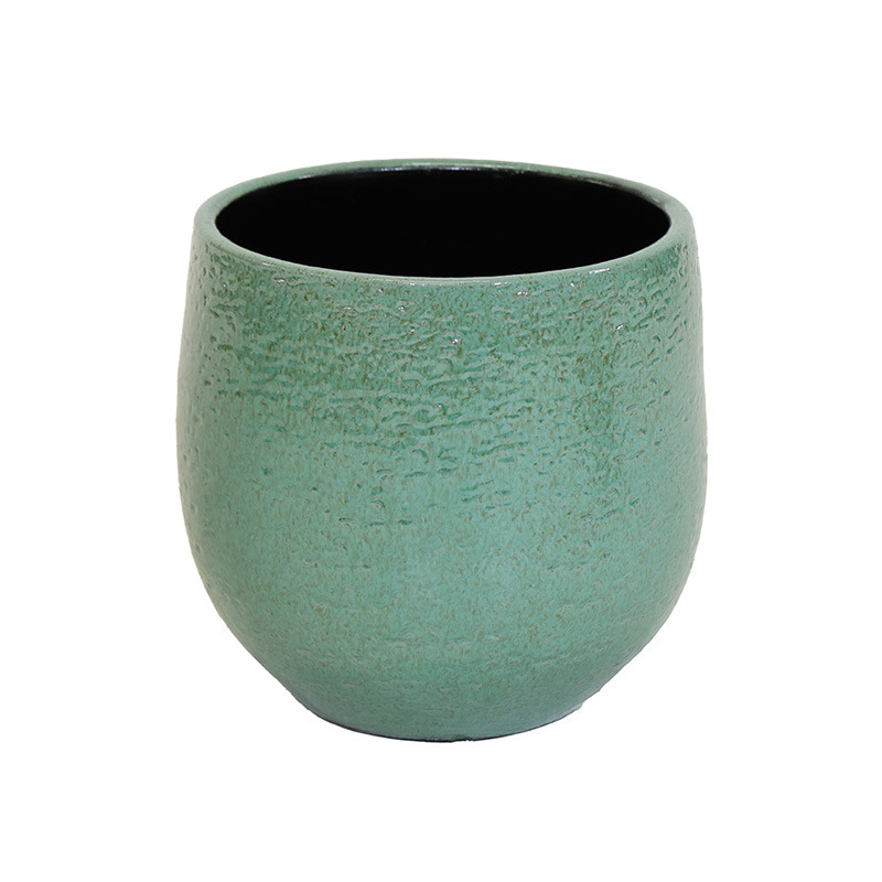 Puro kerámia kaspó türkiz 15x14cm