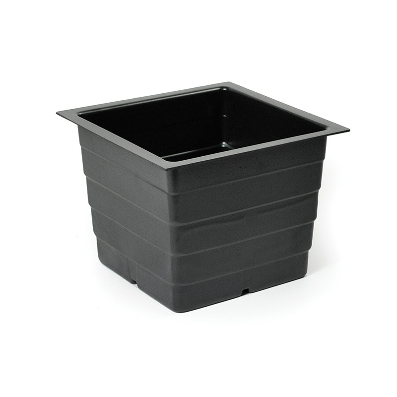 Cubi műanyag belső sz&ouml;gletes fekete 28x28x25cm