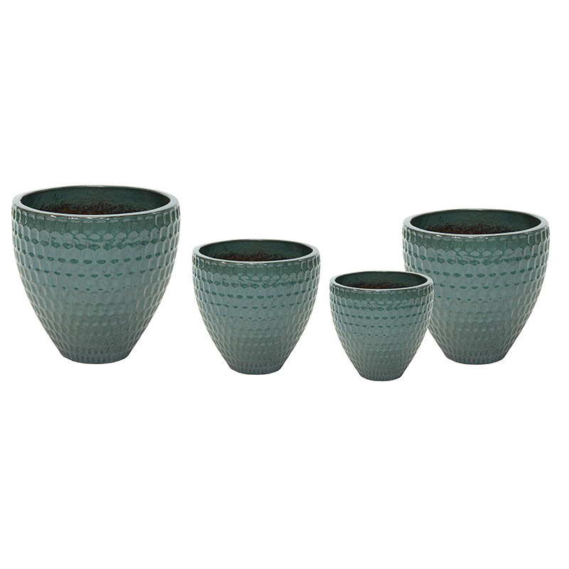 Noble Belly Classic kerámia növénytartó szett mohazöld 30x28-60x56cm S4