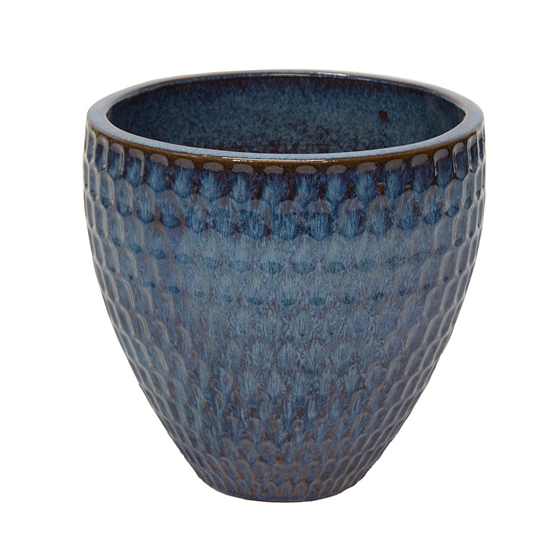 Noble Belly Classic kerámia növénytartó tengerkék 30x28cm