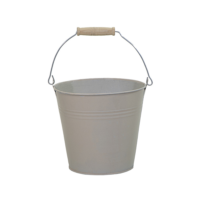 Bailey fém vödör homokszín 13x12cm