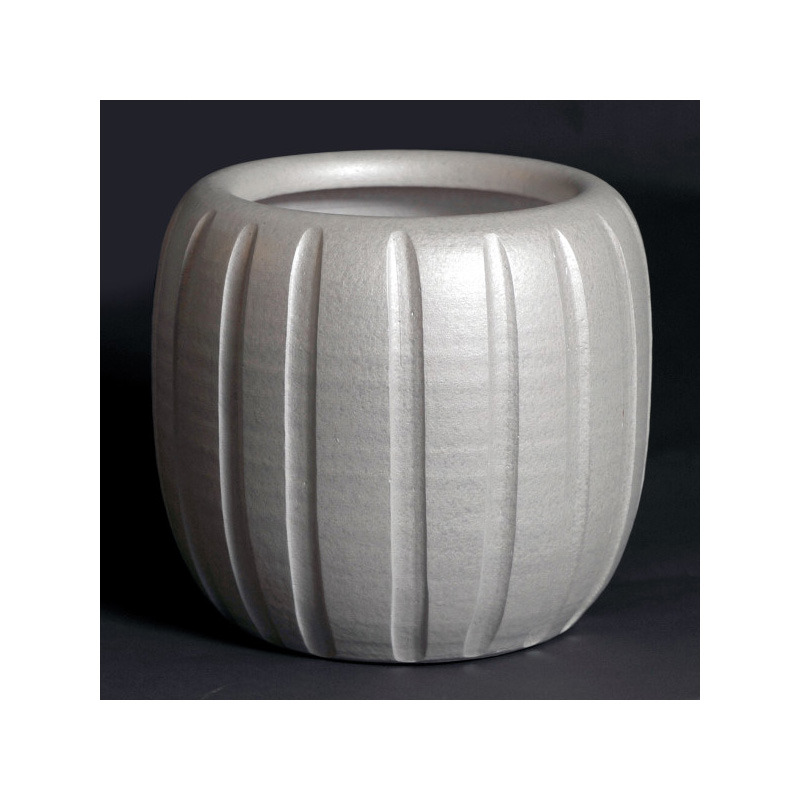 Riro kőkaspó gyöngyházfehér 20x18cm