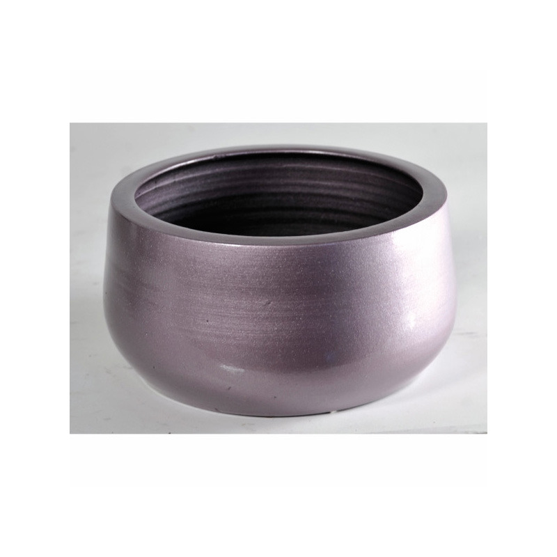 Cauldron kerámia tál metál lila 28x14cm