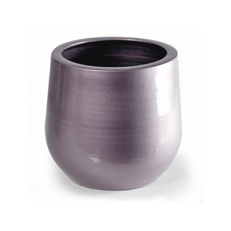 Cauldron kerámia kaspó metál lila 20x18cm