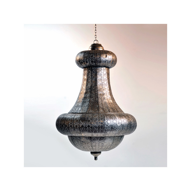 Marocco Royal f&eacute;m l&aacute;mpa ez&uuml;st 69x69x100cm