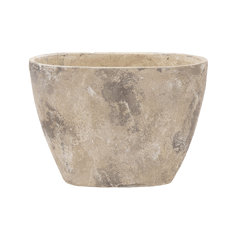 Moon ovális kőváza homokszín 40x16x28cm