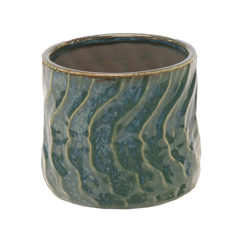 Loren Wave Cauldron ker&aacute;mia kasp&oacute; t&uuml;rkiz 12,5x11cm