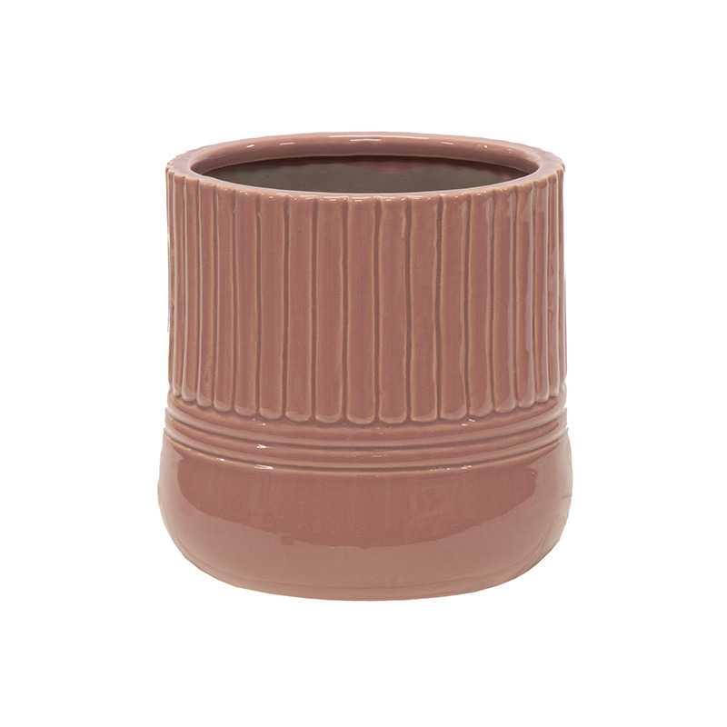 Loren Folds Cauldron kerámia kaspó mályva 12,5x11cm