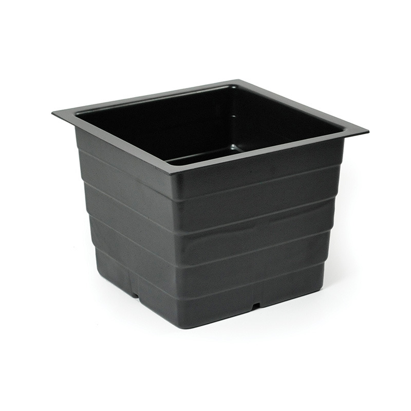 Cubi műanyag belső sz&ouml;gletes fekete 39x39x25cm