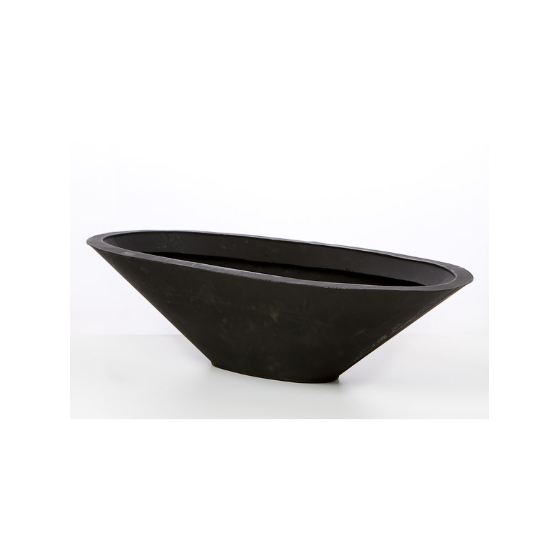 ov&aacute;lis cink cs&oacute;nak fekete 62x24x15cm