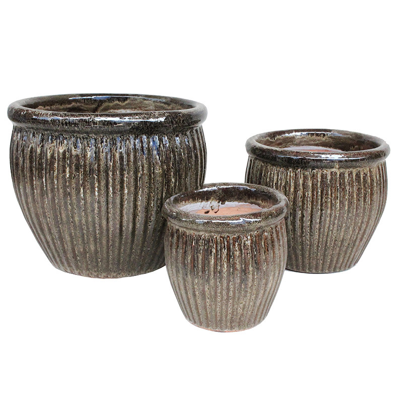 Delta Eros ker&aacute;mia n&ouml;v&eacute;nytart&oacute; szett barna 30x26-48x38cm S3