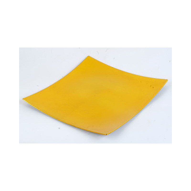 sz&ouml;gletes műanyag t&aacute;l aranys&aacute;rga 28x28cm