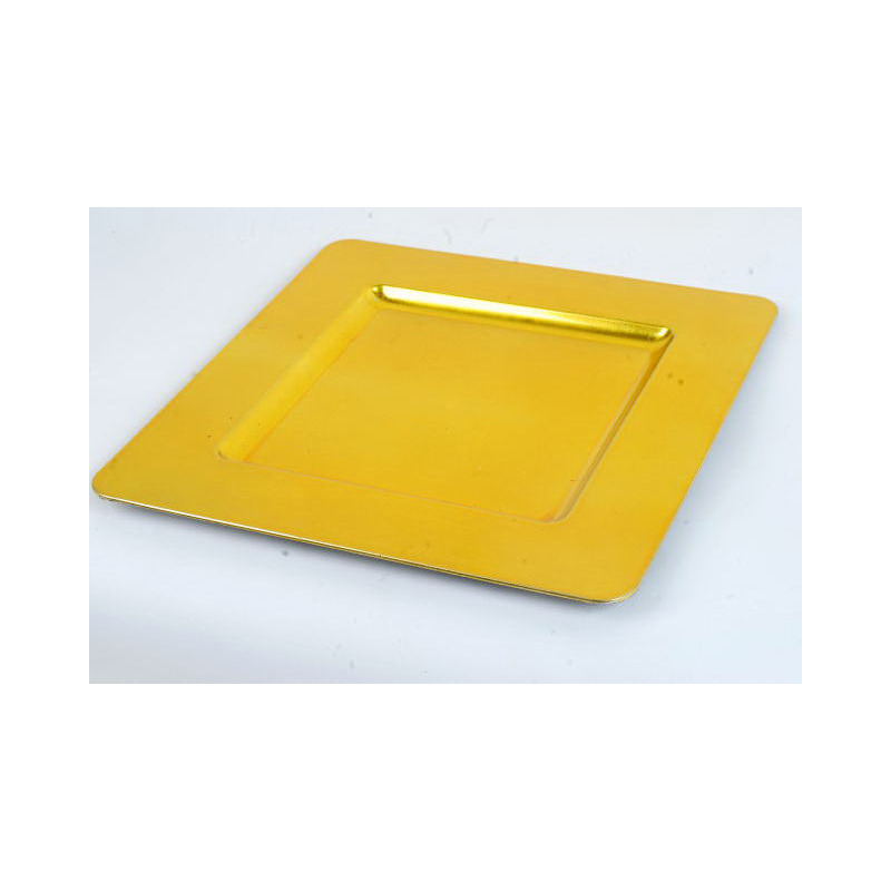 sz&ouml;gletes műanyag t&aacute;l aranys&aacute;rga 33x33cm