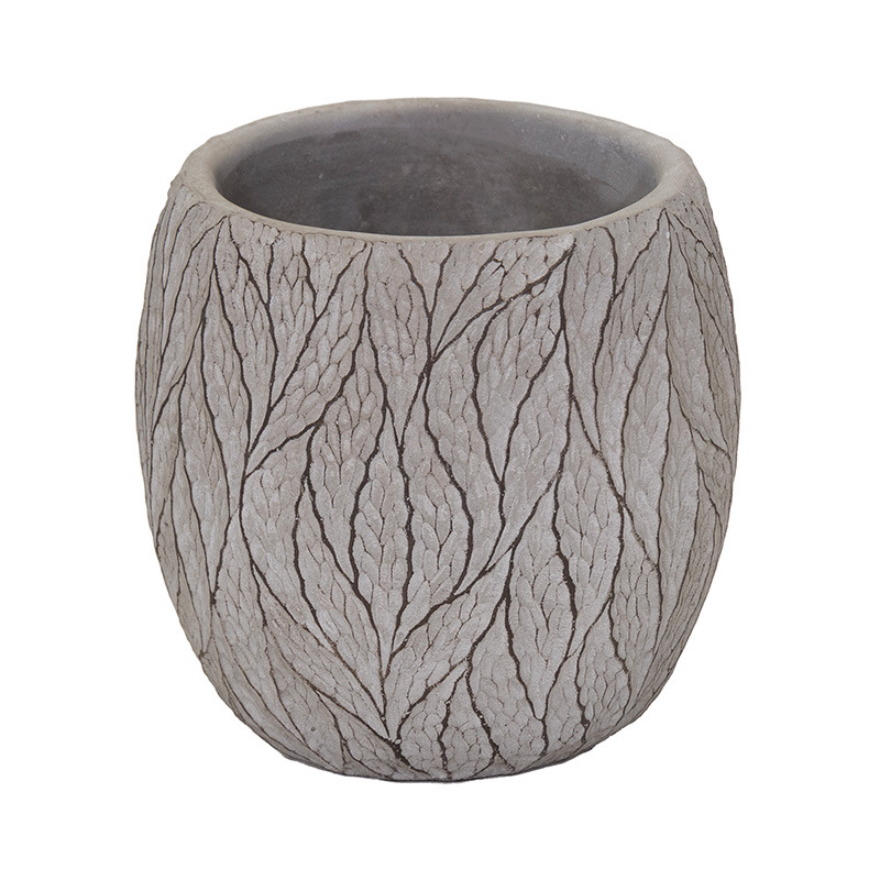 Lance Monica kőkaspó szürke 14x14,5cm