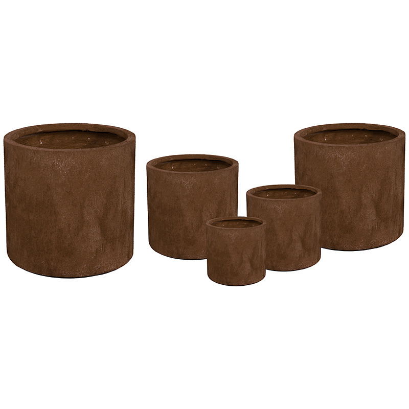 Yukon Cylinder kompozit n&ouml;v&eacute;nytart&oacute; rozsdabarna szett 25x25-54x51cm S5