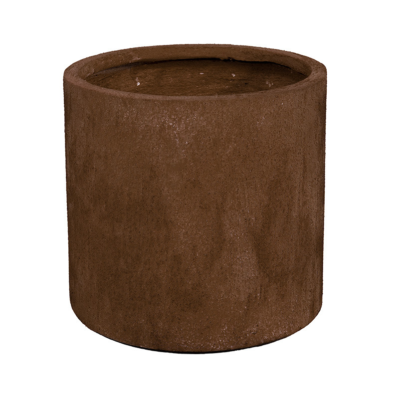 Yukon Cylinder kompozit növénytartó rozsdabarna 39x38cm