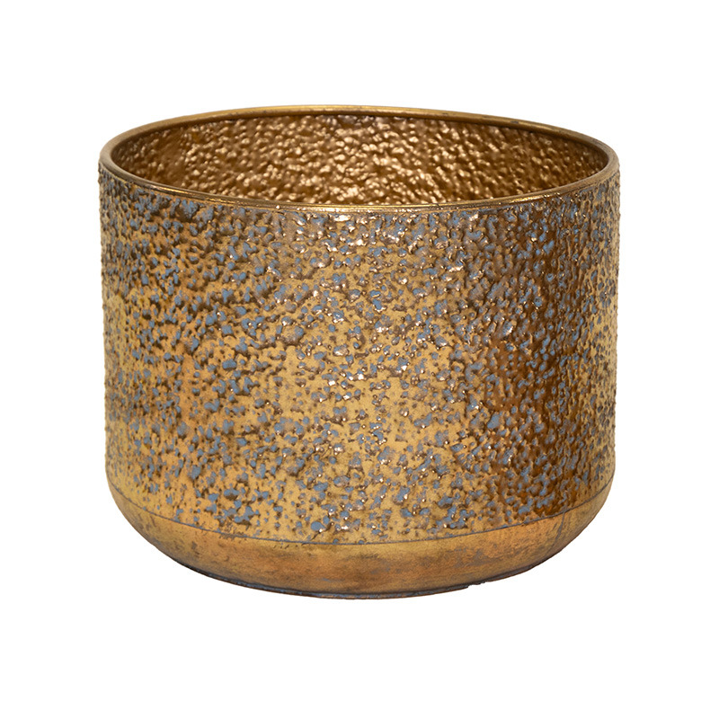 Hadad Classic fém kaspó arany 35,5x27cm