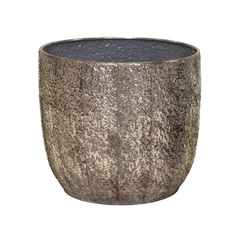 Hadad Monica fém kaspó ezüst 23,5x24,5cm