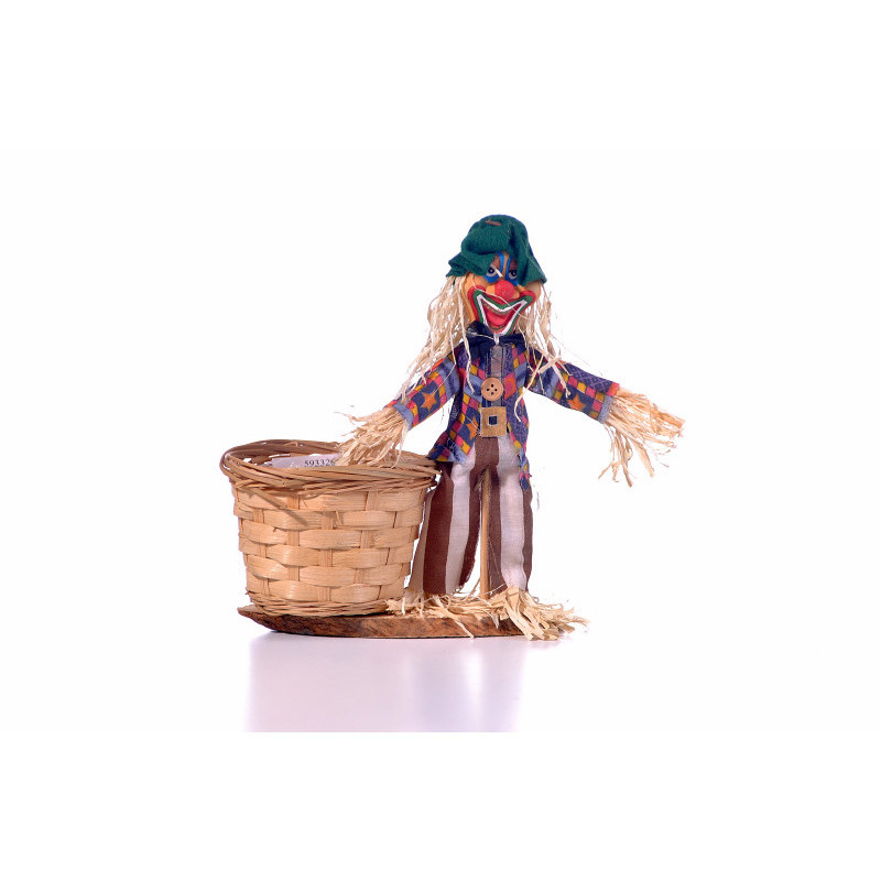 raffia bohóc kaspóval 20cm