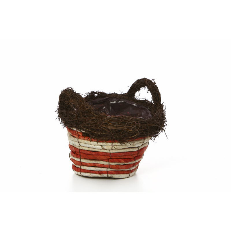 fonott cs&iacute;kos vessző kasp&oacute; narancs13x10cm