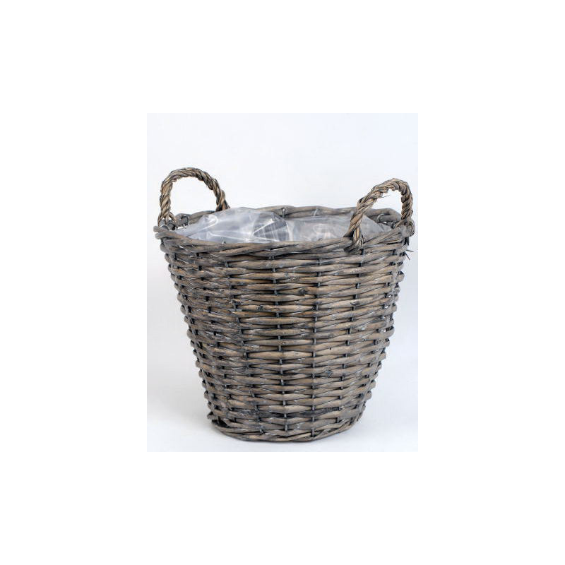 vessző kos&aacute;r sz&uuml;rke 17cm