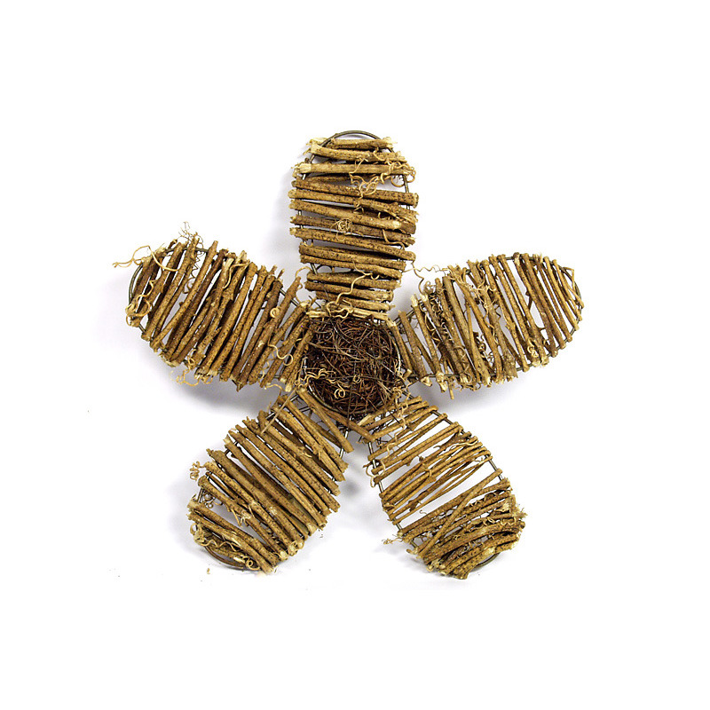 vesző virág natúr 20cm