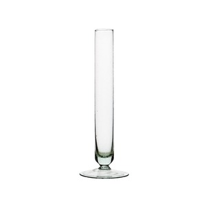 egyszálas talpas üveg váza 3,5x27,5cm