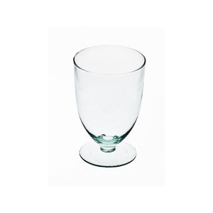 dekorációs üveg pohár 12x17,5cm