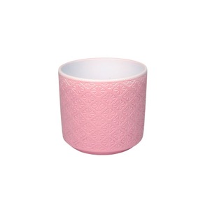 Dahlia hengerkaspó matt rózsaszín 16cm