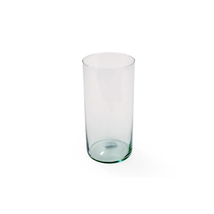 henger alakú üveg váza 12x25cm