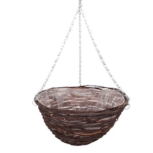 rattan függőkosár barna 35cm