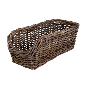 szögletes rattan tárolókosár barna 50x20x20cm