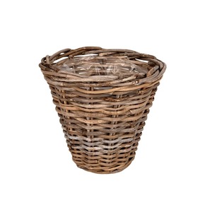 hasított rattan kaspó barna 30x27cm