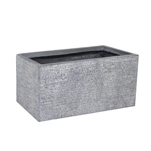 Ontario Tetra High kompozit balkonláda szürke 100x45x45cm