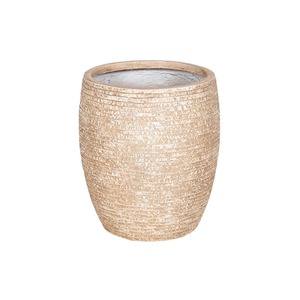 Ontario Globe kompozit növénytartó homokszín 25x28,5cm