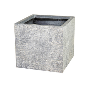 Ontario Cube kompozit növénytartó szürke 35x35x30cm