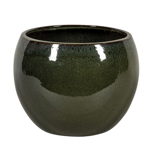 Singa Globe kerámia növénytartó cédruszöld 32x24cm