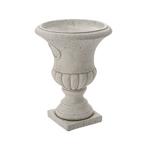 Hera rusztikus kőv&aacute;za sz&uuml;rke 15x15x20cm