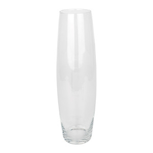 üveg váza 17x50cm