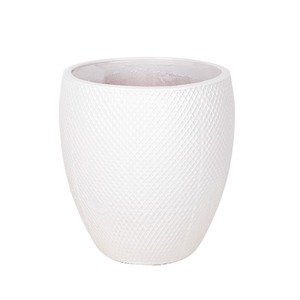Nantes Monica kerámia növénytartó fehér 38x44cm